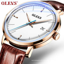 OLEVS 6609  luxury automatic mechanical Watch Fashion Simple Style Men Watch Date Function Top movement watches reloj hombre